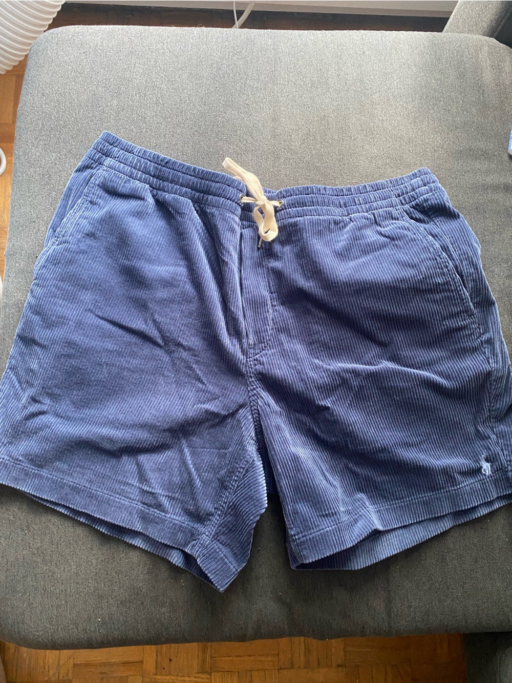 Ralph Lauren Navy Corduroy Drawstring Shorts nwt one tag missing tho